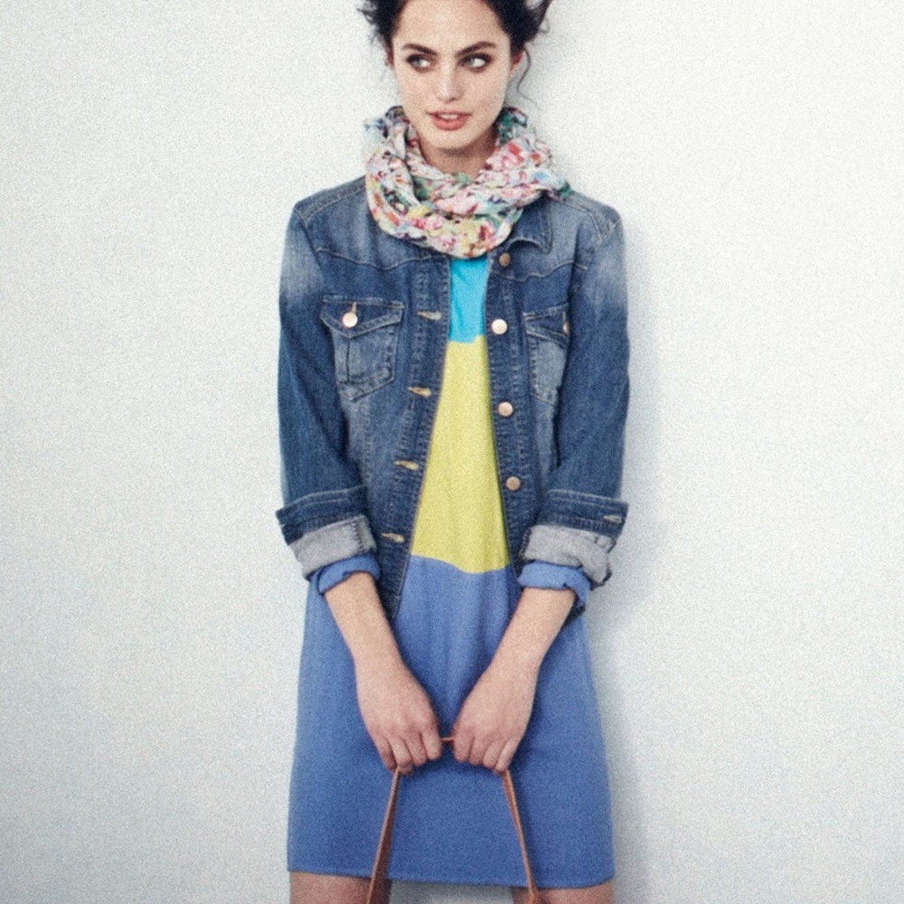 Anthropologie Maeve Colorblock Shift Dress 6